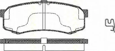 Комплект тормозных колодок, дисковый тормоз TRISCAN купить