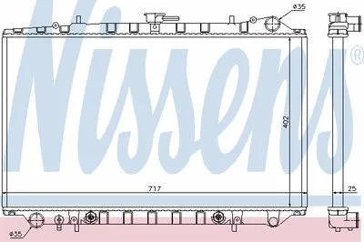 Радиатор, охлаждение двигателя NISSENS купить