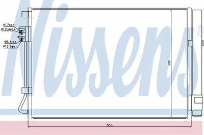 Конденсатор, кондиционер NISSENS купить