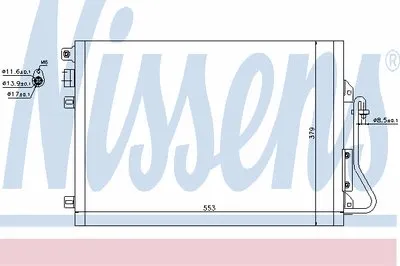 Конденсатор, кондиционер NISSENS купить
