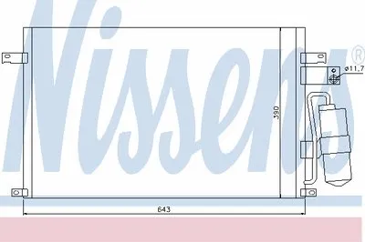 Конденсатор, кондиционер NISSENS купить