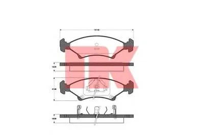 Комплект тормозных колодок, дисковый тормоз NK купить