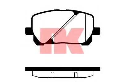 Комплект тормозных колодок, дисковый тормоз NK купить