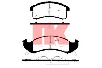Комплект тормозных колодок, дисковый тормоз NK купить