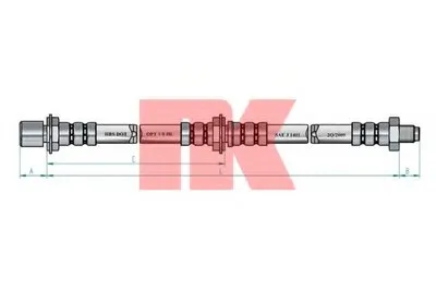 Тормозной шланг NK купить