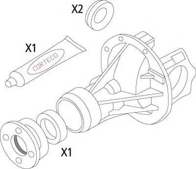 Комплект прокладок, дифференциал CORTECO купить