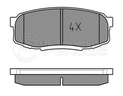 Комплект тормозных колодок, дисковый тормоз MEYLE купить