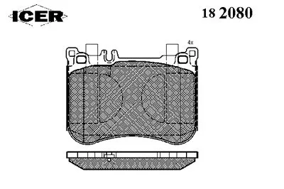 Комплект тормозных колодок, дисковый тормоз ICER купить