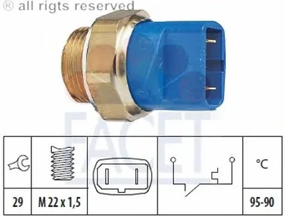 Термовыключатель, вентилятор радиатора FACET купить