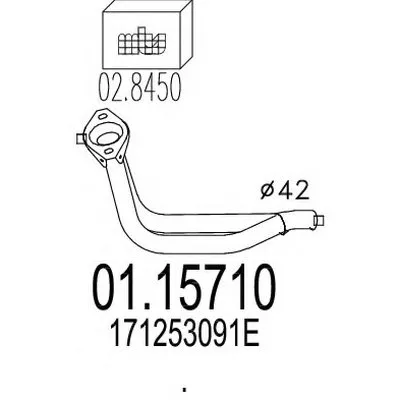 Труба выхлопного газа MTS купить