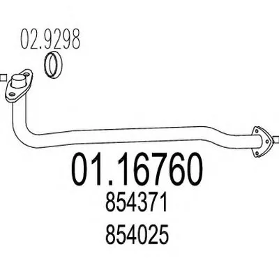 Труба выхлопного газа MTS купить