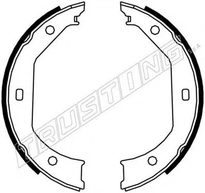 Комплект тормозных колодок, стояночная тормозная система TRUSTING купить