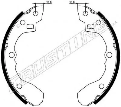 Комплект тормозных колодок TRUSTING купить