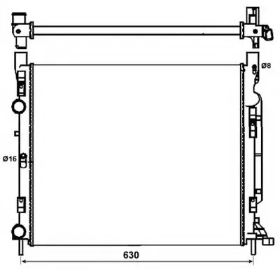 Радиатор, охлаждение двигателя NRF купить