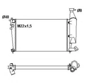 Радиатор, охлаждение двигателя NRF купить