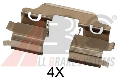 Комплектующие, колодки дискового тормоза A.B.S. купить