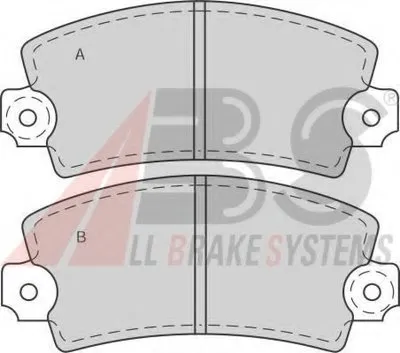 Комплект тормозных колодок, дисковый тормоз A.B.S. купить