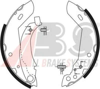 Комплект тормозных колодок A.B.S. купить