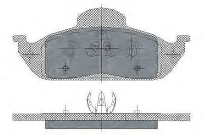 Комплект тормозных колодок, дисковый тормоз SCT Germany купить