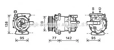 Компрессор, кондиционер AVA QUALITY COOLING купить