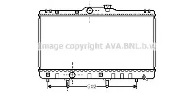 Радиатор, охлаждение двигателя AVA QUALITY COOLING купить