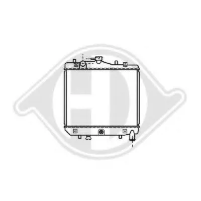 Радиатор, охлаждение двигателя DIEDERICHS купить