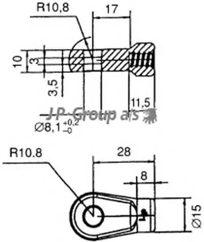 Газовая пружина, капот QH JP GROUP купить