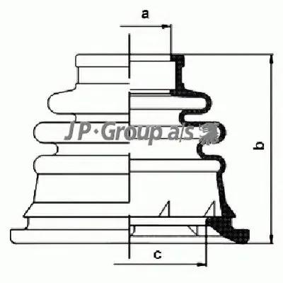 Комплект пылника, приводной вал QH JP GROUP купить
