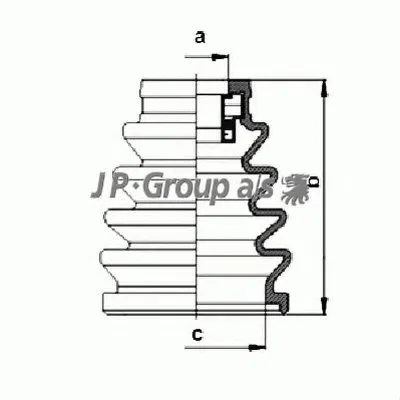 Комплект пылника, приводной вал QH JP GROUP купить