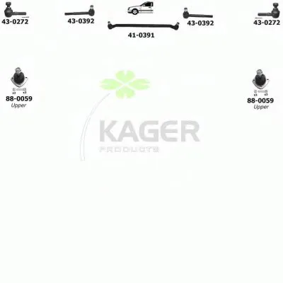 Подвеска колеса KAGER купить