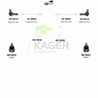 Подвеска колеса KAGER купить