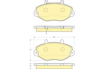 Комплект тормозных колодок, дисковый тормоз GIRLING купить