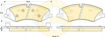Комплект тормозных колодок, дисковый тормоз GIRLING купить