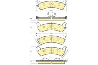 Комплект тормозных колодок, дисковый тормоз GIRLING купить