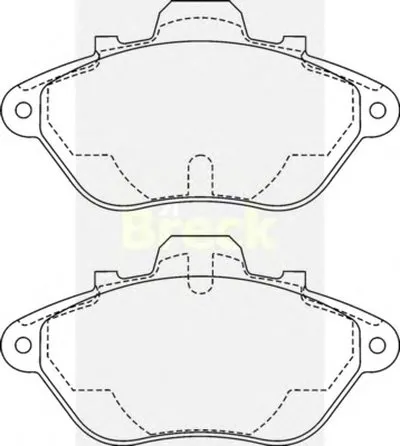 Комплект тормозных колодок, дисковый тормоз BRECK купить