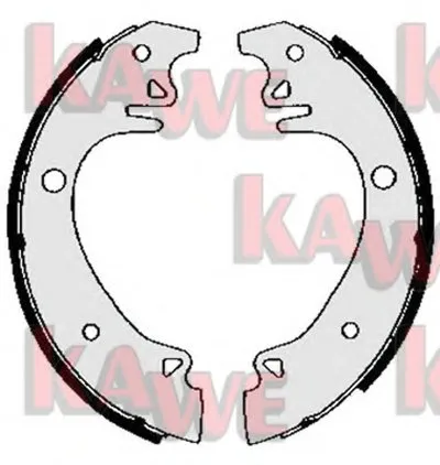 Комплект тормозных колодок KAWE купить