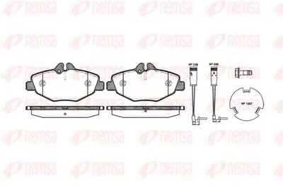 Комплект тормозных колодок, дисковый тормоз KAWE купить