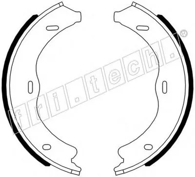 Комплект тормозных колодок, стояночная тормозная система fri.tech. купить