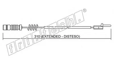Сигнализатор, износ тормозных колодок fri.tech. купить