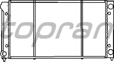 Радиатор, охлаждение двигателя TOPRAN купить