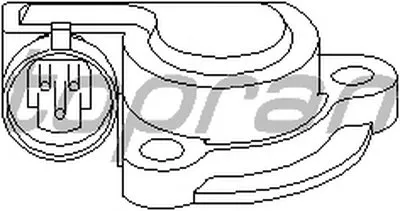 Датчик, положение дроссельной заслонки TOPRAN купить