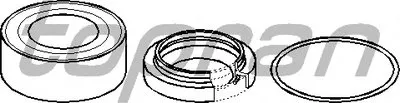 Комплект подшипника ступицы колеса TOPRAN купить