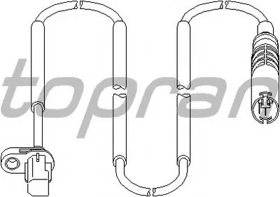 Датчик, частота вращения колеса TOPRAN купить