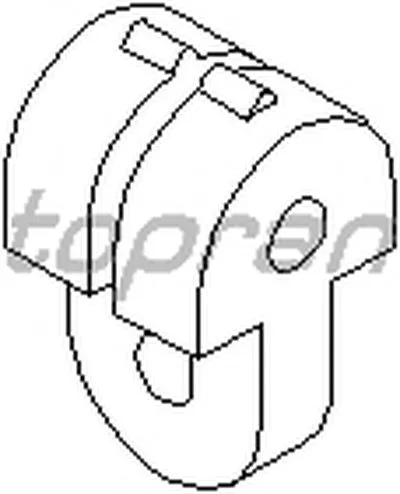 Кронштейн, глушитель TOPRAN купить