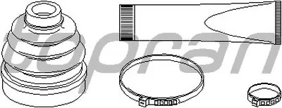 Комплект пылника, приводной вал TOPRAN купить