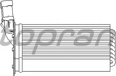 Теплообменник, отопление салона TOPRAN купить