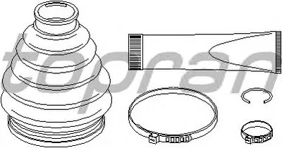 Комплект пылника, приводной вал TOPRAN купить