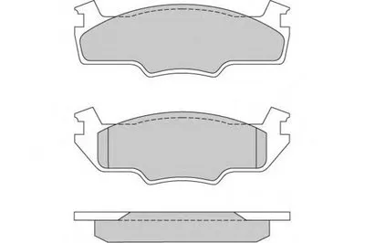 Комплект тормозных колодок, дисковый тормоз E.T.F. купить