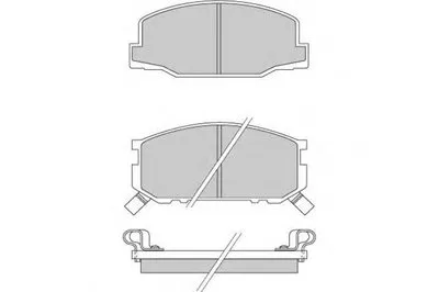 Комплект тормозных колодок, дисковый тормоз E.T.F. купить
