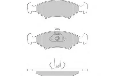 Комплект тормозных колодок, дисковый тормоз E.T.F. купить
